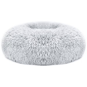 Angel Sar Plush Dog Bed, Soft Warm Fleece Puppy Cat Bed with Supportive Rim, Non-Slip Cozy Nest Cushion for Pets up to 20 lbs - 1 of 4