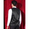 Lars Amadeus Men's V-Neck Party Dress Prom Nightclub Shiny Sleeveless Argyle Sequin Vest - 2 of 4