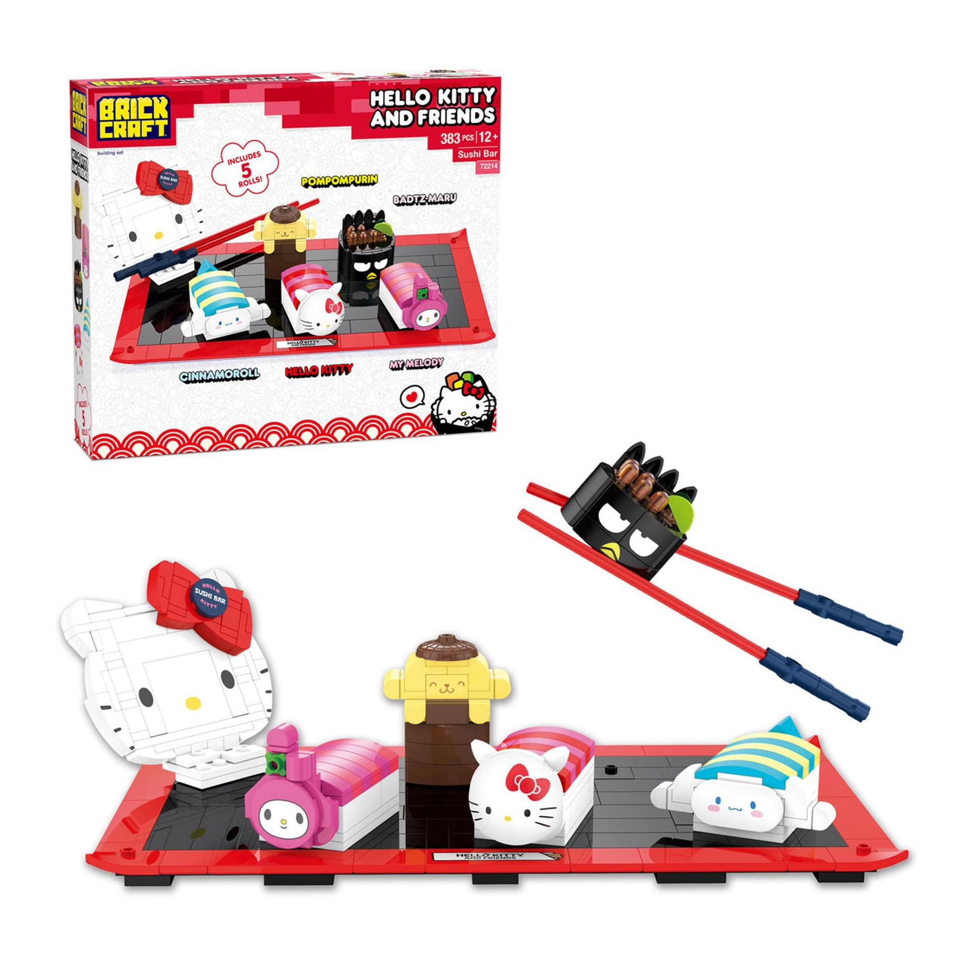 Brickcraft Sanrio Hello Kitty Sushi Platter 383-Piece Building Set
