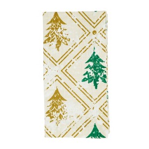 Saro Lifestyle Holiday Table Napkins With Christmas Trees Design (Set of 4) - 1 of 4