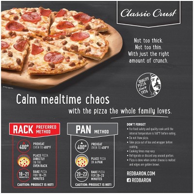 Red Baron Classic Four Meat Frozen Pizza - 21.95oz