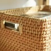 WeThinkStorage Hand Woven Rattan Storage Basket Natural - 3 of 4