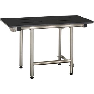 Seachrome Folding Wall Mount Bench Shower Seat with Legs, ADA Compliant - 1 of 1