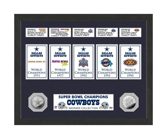 NFL Dallas Cowboys Champions Banner Collection Photo Mint
