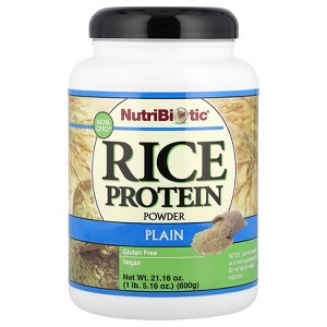 NutriBiotic Rice Protein Powder, Plain, 1 lb 5.16 oz (600 g) - 1 of 2