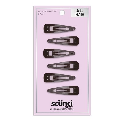 scunci Contour Hair Clips - 6pk