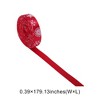 Unique Bargains Gift Wrap Ribbons Polyester Red 179.13"x0.39" 1 Pc - 3 of 4