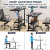 Aheaplus Height Adjustable Computer Desk with Charging Station - 3 of 4
