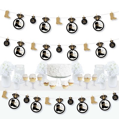 Big Dot of Happiness Nash Bash - Nashville Bachelorette Party DIY Decorations - Clothespin Garland Banner - 44 Pieces