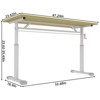 Kumasinova 23.6-35"H Adjustable Study Desk for Kids & Adults,Ergonomic Home Office Desk with Iron Frame & Wooden Top,330lbs Max - 3 of 4