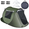 Cesicia Pop Up Tent, Automatic Setup Camping Tent with 4 Mosquito Net Windows Carrying Bag for Hiking Climbing Adventure Fishing - 3 of 4