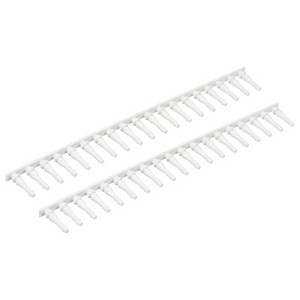 Unique Bargains Home DIY Miniature Garden Ornament Decorative Picket Fence White 2 Pcs - 1 of 4
