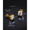 Molenia Moissanite Stud Earrings for Women Men: 18K White Gold 925 Sterling Silver Trendy Earrings Dainty Jewelry Gifts - 3 of 4