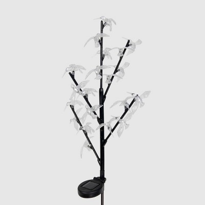 38" 20 Led Branch Resin Birds Garden Stake - Exhart