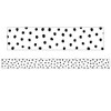 Teacher Created Resources® Black Painted Dots on White Straight Border Trim, 35 Feet Per Pack, 6 Packs - 2 of 3