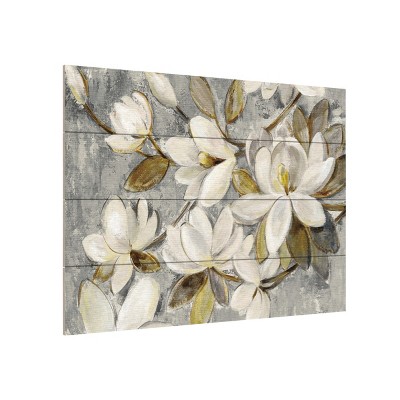 Trademark Fine Art - Silvia Vassileva 'Magnolia Simplicity Neutral Gray'