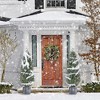 Artificial Topiary Trees for Outdoors, Outdoor Artificial Cedar Tree Set of 2, Uv Resistant Faux Cedar Trees for Front Porch Door, Outdoor - 3 of 4
