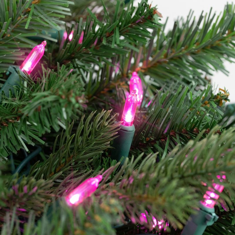 Northlight 100ct Mini Christmas String Lights Pink - 33' Green Wire, 4 of 6