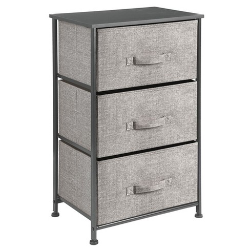 MDesign Vertical Dresser Storage Tower With 3 Drawers - Black/Graphite ...