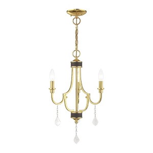 Livex Lighting Glendale 3 - Light Chandelier in  Polished Brass - 1 of 2