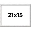 PosterPalooza | Textured White Picture Frame - UV Acrylic, Backing Board, Hanging Hardware Included - 2 of 4