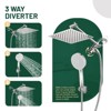 Cobbe Adjustable 8" High Pressure Dual Shower Head with 5-Spray Handheld Shower - 4 of 4