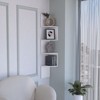 SEVOBAL Utility Storage Shelves Corner Shelf with Multiple Shelves for Living Room Bedroom or Office, White, 9.8"*9.8"*51.5" - 4 of 4