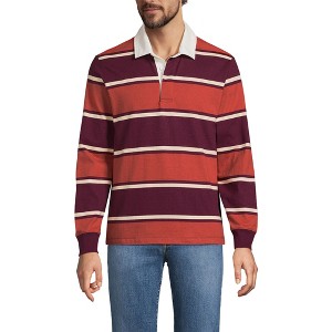 Lands' End Men's Long Sleeve Solid Rugby - 1 of 3