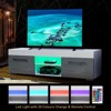 Hommpa 51" High Gloss TV Stand for TVs up to 59" LED Entertainment Center with 2 Storage Drawers - 4 of 4