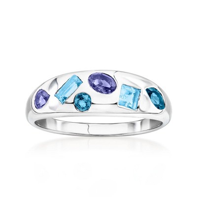 Ross-Simons 0.78 ct. t.w. Multi-Gemstone Ring in Sterling Silver
