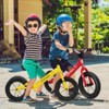 Infans Toddler Balance Bike, No Pedal 12” Training Bicycle for 3+ Years Old Kids with Rubber Tires and Height Adjustable Handlebar & Seat, Red - 4 of 4
