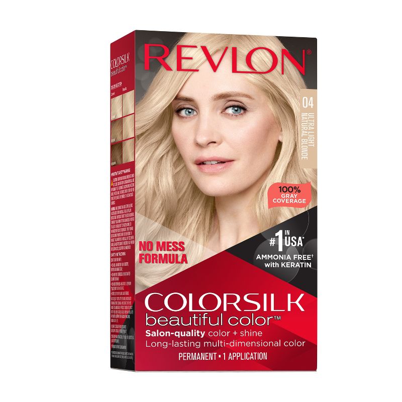 Revlon Colorsilk Beautiful Color Permanent Hair Color Long-Lasting High-Definition with 100% Gray Coverage - 4.4 fl oz, 1 of 17