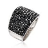 Ross-Simons 3.70 ct. t.w. Pave Black Spinel Wide Ring in Sterling Silver - 3 of 4