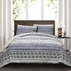 Lush Décor 3pc Hygge Geo Reversible Cotton Quilt & Sham Set - 2 of 4