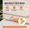 VEVOR Pipe Fittings, 1/2" 12PCS Tee Brass Pipe Fittings, Push-Fit Pipe Connector Brass Air Fittings, Heavy Duty Plumbing Fittings Adapter, Gold - 4 of 4