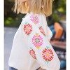 Women's Embroidered V Neck Top - voy - 3 of 3
