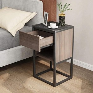 SAINTCY 15" Living Room Side Cabinet, Corner Cabinet, Bedroom Night Stand - 1 of 4