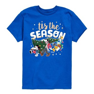 Boys' - Disney - Mickey and Friends Tis The Season Christmas Short Sleeve Graphic T-Shirt - 1 of 4