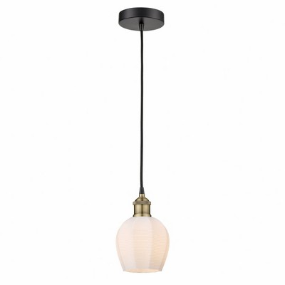 Norfolk - 1 Light Cord Hung Mini Pendant In Industrial Style-9.63 Inches Tall and 5.75 Inches Wide
