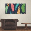 Trademark Fine Art Holli Conger Southwest Feathers Pattern 3 Piece Panel Set Art - 3 of 3