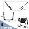 Ainfox 2 in 1 Portable Hammock Bed and Swinging Chair with Collapsible Steel Stand  With Carrying Bag - 2 of 4