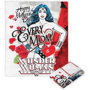 Warner Bros. Wonder Woman Every Mom Silk Touch Throw Blanket 50x60 Inches - 1 of 4