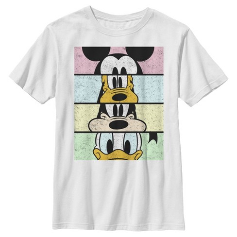 Disney Mickey Mouse Classic Distressed Standing T-Shirt (Grey Heather, X-Large)