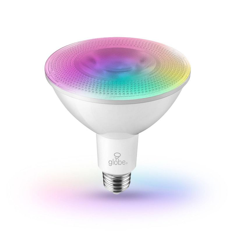 Smart 90W Equivalent White LED Wi-Fi Enabled Voice Activated PAR38 E26 Frosted Light Bulb, 3 of 9