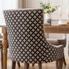 FURNIinspire Dining Chairs Dining Room Chair Set Of 2, Patterned Modern Accent Chair Kitchen Chairs, Thickened Fabric Chairs, Beige, 20.8"*21.6"*36.4" - 4 of 4
