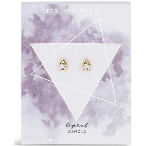 SHINE by Sterling Forever Sterling Silver Birthstone Studs - 1 of 2