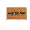 HomeRoots 17" X 29" Natural and Black Coir Welcome Outdoor Door Mat - 3 of 3