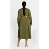 Women's Plus Size Zoe Belted Dress - khaki | CITY CHIC - 2 of 4