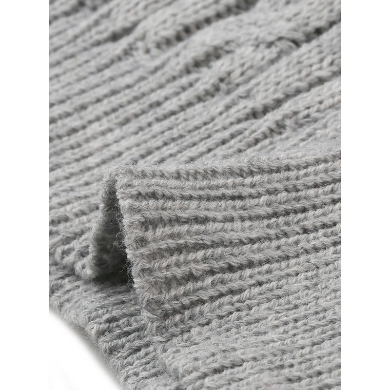 Allegra K Women's Deep V-Neck Knitwear Cable Crop Sweater Vest, 5 of 6