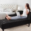 Whizmax Modern Armless Chaise Lounge with Solid Wood Legs, Upholstered Sofa Recliner Lounge Chair for Bedroom Living Room Office Room - 4 of 4